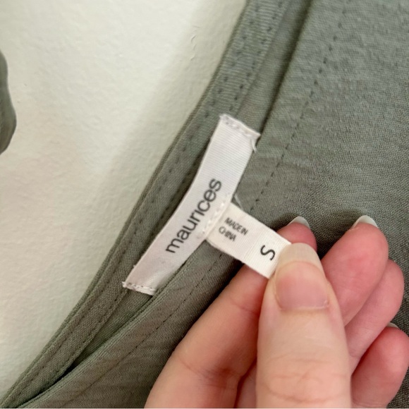 Maurices Sage Green Blouse - Picture 4 of 5